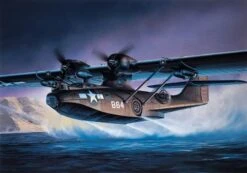Academy 1/72 Scale PBY-5A Black Catalina Plastic Model Kit