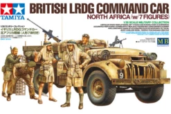 Tamiya British LRDG Command Car North Africa With 7 Figures 1:35 Scale Detailed Plastic Model Kit