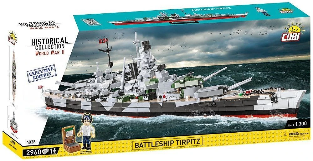 Cobi 1/300 Scale Battleship Tirpitz - Executive Edition Model Kit - Image 5