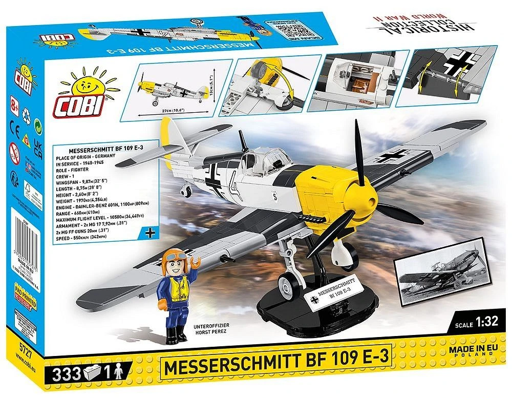 Cobi 1/32 Scale Messerschmitt Bf 109 E-3 Model Kit - Image 7