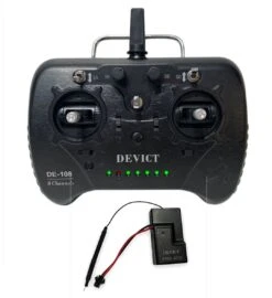 Devict DE-108 8 Channel 2.4GHz Transmitter And Receiver Radio Set (Mode 2)