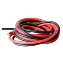 1 Meter Of Each Red And Black Silicone Wire