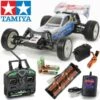 Tamiya Neo Fighter Buggy Kit 58587 Ready To Go Bundle With Stick Type Radio