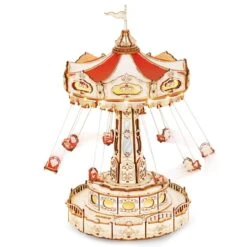 ROKR Swing Ride Music Box Wooden Model Kit